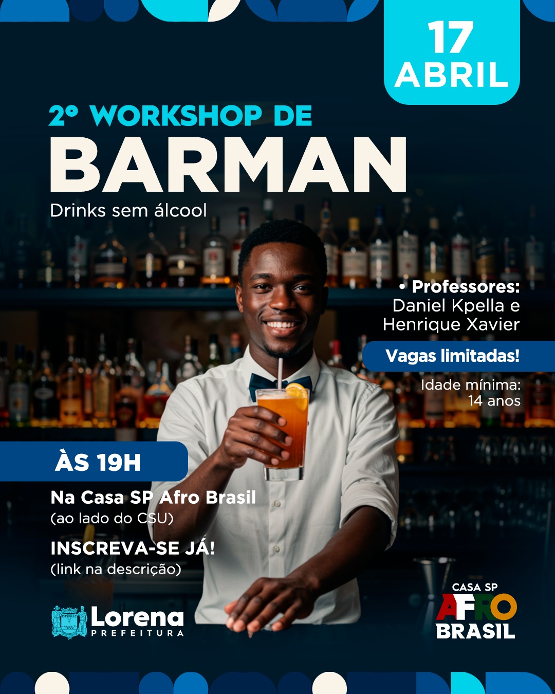 2º workshop de barman – drinks sem álcool, na casa afro de lorena 1 2º Workshop De Barman – Drinks Sem Álcool, Na Casa Afro De Lorena