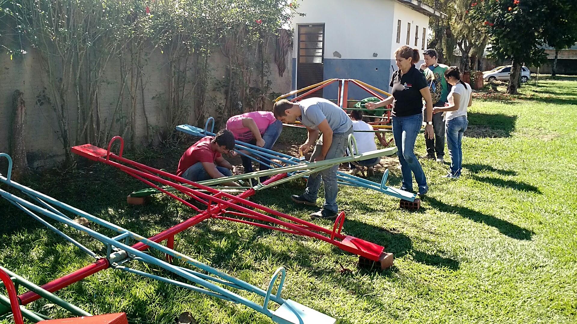 Aacal Recebe Reforma Voluntária De Estudantes
