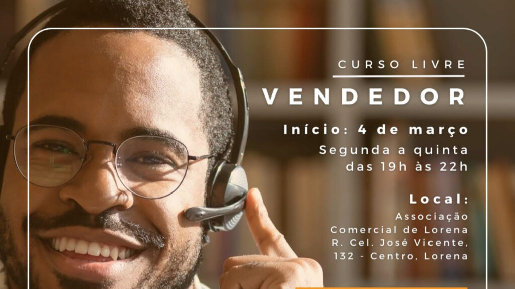 Senac Guaratinguetá E Acial Oferecem Curso Gratuito De Vendedor Em Lorena