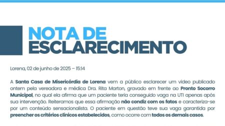 Nota De Esclarecimento Da Santa Casa De Lorena